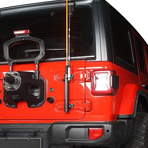 Hooke Yol JL Wrangler Anten Montaj ve Bagaj Kapağı Menteşe Montaj Tek Bayrak ile Uyumlu Jeep JL Wrangler 2018 2019 2020 2021