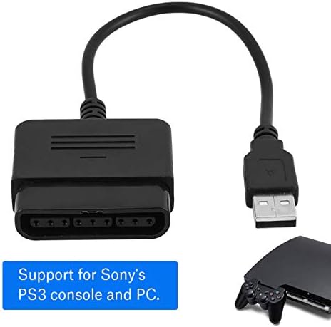Mxzzand USB Adaptörü Dönüştürücü, 3 Oyun Denetleyicisi Adaptörü Tak ve Çalıştır Destek PC Kontrolörleri için Video Oyun için