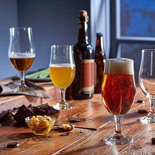 Libbey Craft Brews Çekirdekli Belçika Bira Bardakları, 4'lü Set