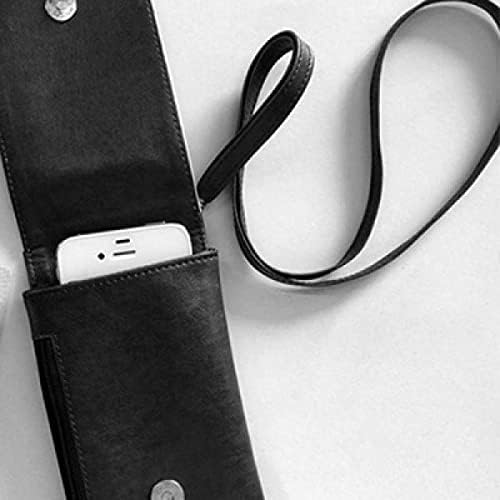 Roma İtalya Düz Landmark Desen Telefon Cüzdan Çanta Asılı Cep Kılıfı Siyah Cep