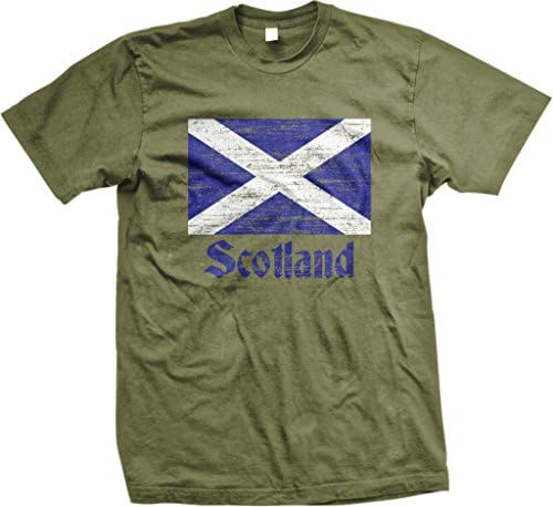 NOFO Giyim Co İskoçya Bayrağı, İskoç Bayrağı, Saltire erkek T-Shirt