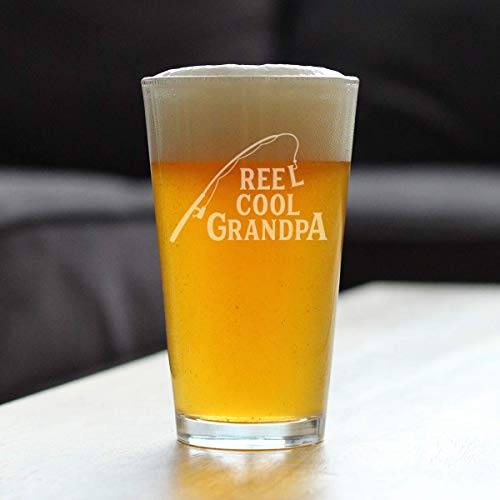 Makara Serin Büyükbaba - Bira için 16 oz Bira bardağı-Balıkçı Büyükbaba için Komik Balıkçılık Hediyeleri-Eğlenceli Balık Bardakları