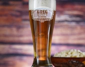 Kazınmış Groomsmen Hediyeler, En İyi Adam Pilsner Bira Bardağı, 2 SET (öğe groompils)
