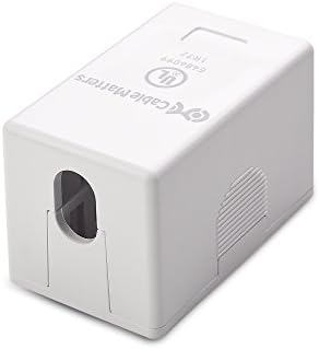 Kablo Konuları UL Listelenen 5-Pack 1-Port Keystone Jack Yüzey Montaj Kutusu Beyaz
