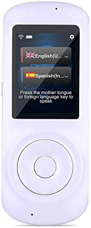 NBSXR Anında Dil Çevirmen Cihazı, Akıllı İki Yönlü WiFi 2.4 in HD Dokunmatik Ekran, destek 70 Dil, Öğrenme için Seyahat İş Alışveriş