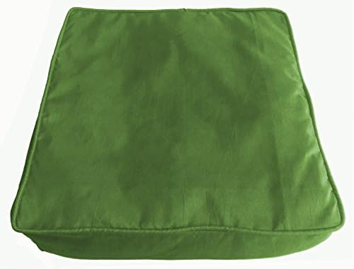 Safran Kutusu Minder Örtüsü klozet kapağı Kare Polyester Veranda minder örtüsü (26 Wx 26 Lx 5 H, Android Yeşil)