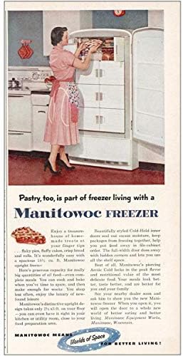 RelicPaper 1953 Manitowoc Dondurucu: Pasta Da, Manitowoc Ekipman İşleri Basılı Reklam
