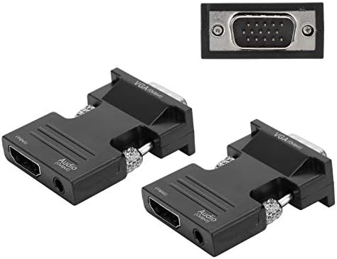 2 adet 1080 P HDMI VGA Dönüştürücü Video Dönüştürücü Bilgisayar Kablosu Adaptörleri, tak ve Çalıştır Dönüştürücü, 720 P/1080i/1080