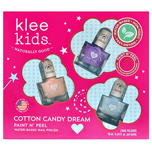 Klee Kids Su Bazlı Soyulabilir Oje Hediye Seti. Koku İçermez. Non-Toksik. ABD yapımı. (Neşeli Kalp Mutluluğu)