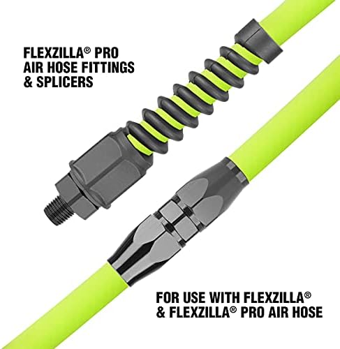 Flexzilla Pro Hava Hortumu, 1/4 inç Dönebilen Yeniden Kullanılabilir Bağlantı Parçası. - RP900250S