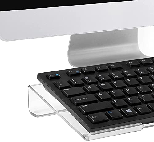 (Paket 2 Takım) MaxGear Bilgisayar Klavye Standı Klavye Yükseltici Akrilik Klavye Standı için Masa Temizle Klavye Tutucu için