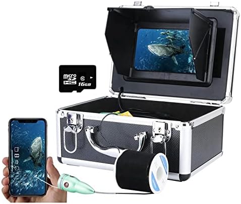 WİFİ Balık Bulucu, Taşınabilir DVR Kaydedici Sualtı Balıkçılık Video Kamera, 7 inç Monitör, 6 W IR LED Gece Görüş Kamera için