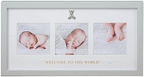 Unisex Bebek Üçlü Fotoğraf Çerçevesi-Dünyaya Hoşgeldiniz 0592