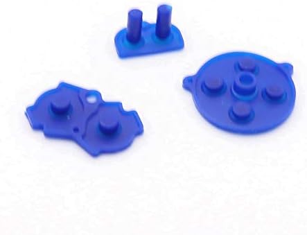 Kauçuk İletken Ped Düğmeleri A-B D-pad için GBA Gameboy Advance Silikon Başlangıç Seçin Tuş Takımı (Mavi)