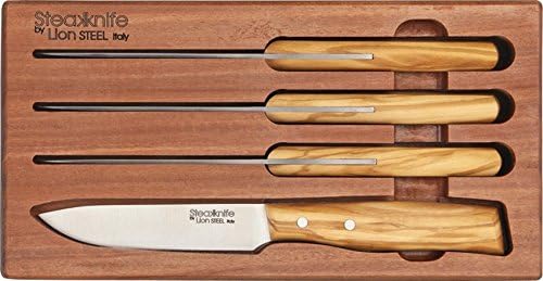 Aslan Çelik Bıçaklar T9001SUL Dört Parçalı Biftek Bıçağı Seti