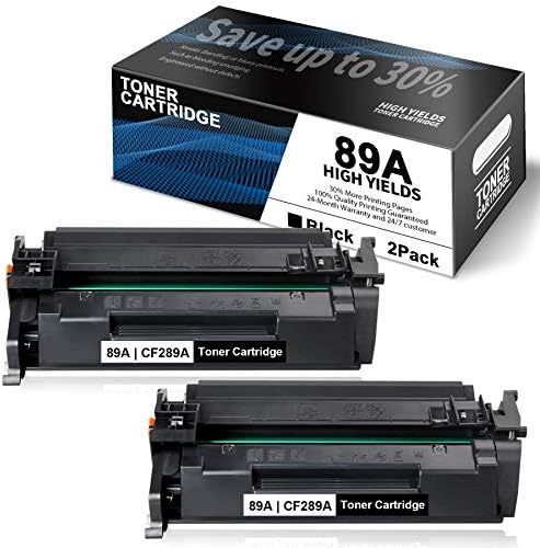 2 Paket Siyah 89A Toner için Uyumlu HP 89A / CF289A Toner Kartuşu Değiştirme ile kullanmak için Kurumsal M528f M528z M507n M507dn