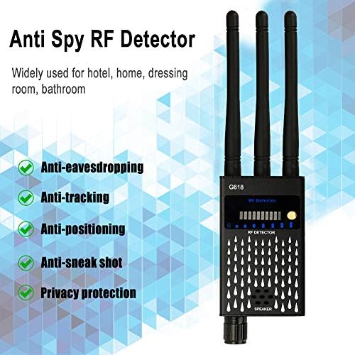 Anti-Spy RF Dedektörü, Gizli WiFi Kamera Cep Telefonu Kablosuz Hata Dinleme Cihazını Öğrenin
