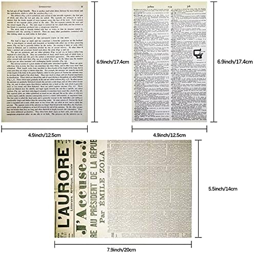 Vintage Kraft Kağıt Çöp Dergisi Sayfa Dergisi Yazma Kağıt Dergisi Çöp Gazete Dergisi Vintage Kağıt Karalama Defteri Kağıt Kesme