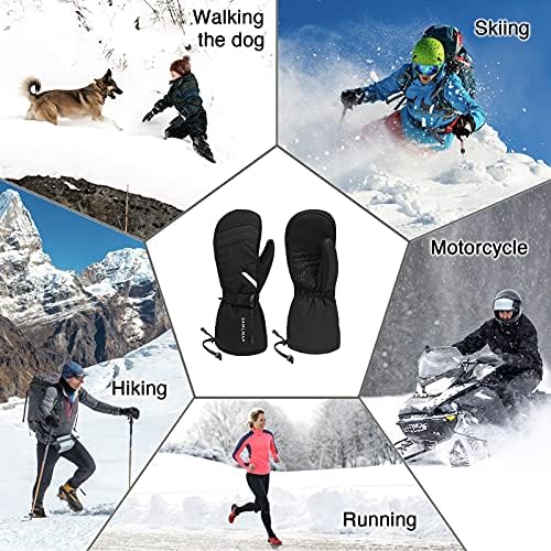 Eldivenler Soğuk Hava Su Geçirmez iş eldivenleri Erkekler Kadınlar için Aşırı Soğuk Kış Kayak, Snowboard, Kamp Koşu