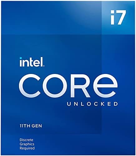 Intel Core i7-11700KF Masaüstü İşlemci 8 Çekirdek kadar 5.0 GHz Unlocked LGA1200 (Intel 500 Serisi & Seçin 400 Serisi Yonga Seti)