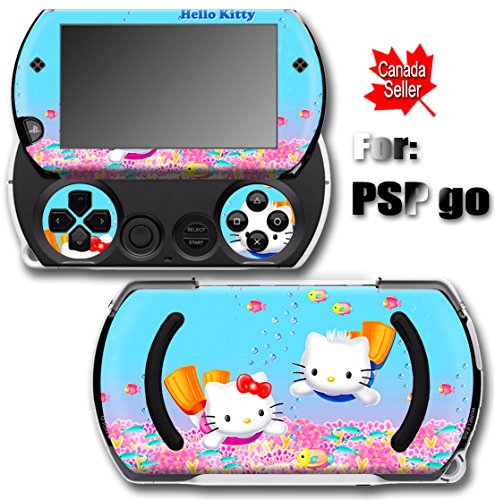 Hello Kitty Dalış CİLT STİCKER KAPAK SONY PSP Go için
