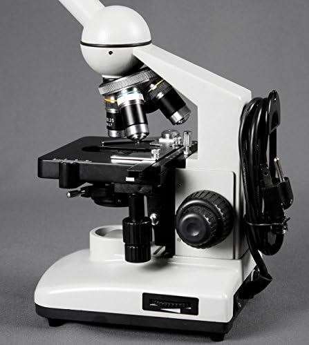 Vizyon Bilimsel VME0015-CXM-100-LD-P2 Monoküler Bileşik Mikroskop, 40x-2000x Büyütme, LED ışık, Mekanik Sahne, mikroskop Kitap,