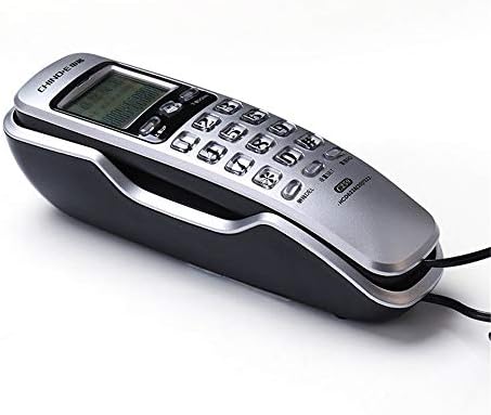 Antika Sabit Telefon Sabit Telefon Kablolu Telefon Telefon Duvar Telefonu Ofis Odası Telefon Ekranı Mini (Renk: Siyah) (Renk: