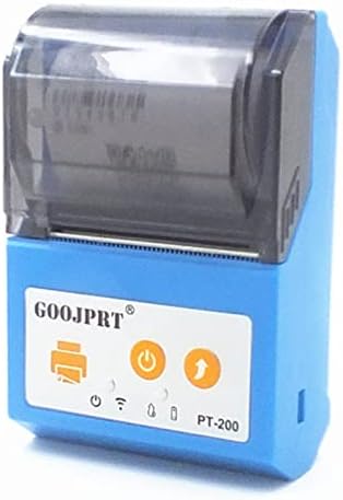 Aviviva Termal Makbuz Yazıcı PT-200 Mini Bluetooth Yazıcı 58mm Termal Makbuz Etiket Barkod Yazıcılar için Süpermarket (欧规蓝色)