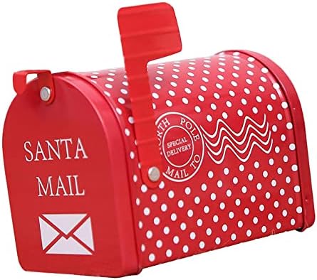 Noel Baba Mektup Zarfları ile Yıju Noel Kırmızı Posta Kutusu Kapağı-Ev Bahçe Dış Dekorasyon