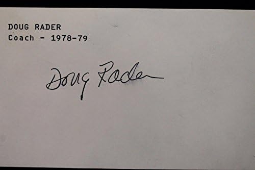 Doug Rader Padres Antrenörü 1978-79 İmzalı 3x5 İmzalı İndeks Kartı JSA 17D-MLB Kesim İmzaları
