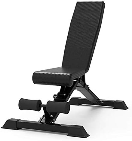 YFMMM Ağırlık Tezgah Ayarlanabilir, Programı Sit Up Tezgah Antreman Eğim Düşüş Benchs Spor Ekipmanları Düz / Eğim / Düşüş, Black_123x45x70cm