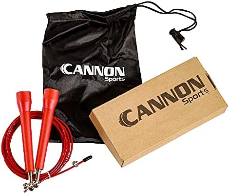 Cannon Sports Speed Jump Rope-Ayarlanabilir ve Hızlı-İpli Çanta ile Egzersiz, Egzersiz, Boks ve MMA Fitness için