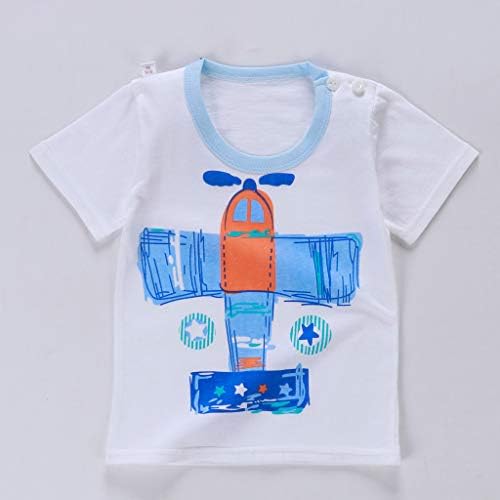 WOCACHİ Toddler Bebek Erkek Giysileri, Yenidoğan Bebek Çocuk Boys Karikatür Desen Gömlek Şort Kıyafetler 2 Adet Set Tops