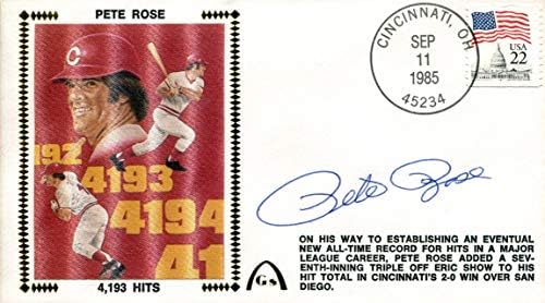 Pete Rose İmzalı 11 Eylül 1985 İlk Gün Kapağı (PSA) - MLB İmzaları Kesti