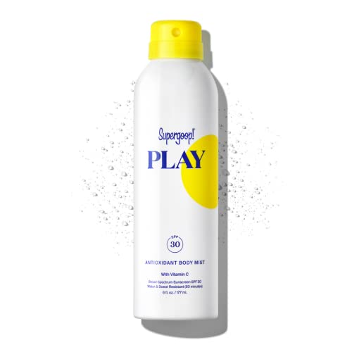 Süpergop! SPF 30 Antioksidan ile Aşılanmış Vücut Sisi w/ C Vitamini, 6 floz oynayın-Hassas Ciltler için Resif Dostu, Geniş Spektrumlu