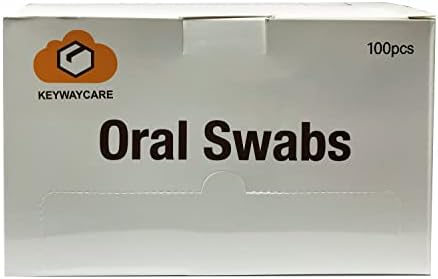 Oral Swablar Tek Kullanımlık 100 Adet Her Biri Ayrı Ayrı Sarılmış Swabsticks Toothettes Ağız Swablar Sünger Diş Bakımı Zikzak