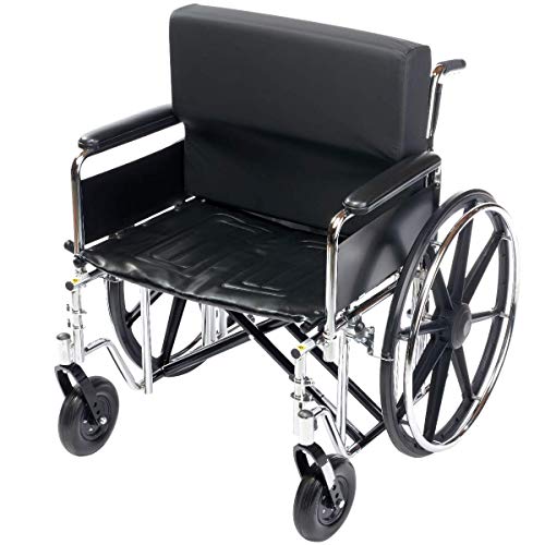 Lacura Bariatrik Sırtlık, 24, Konforlu, Destekleyici ve Geniş Tekerlekli Sandalye Sırt Yastığı, Daha Fazla Yer İsteyen Hastalar