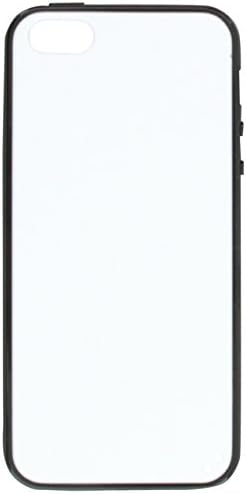 Apple iPhone 5S / 5 için MyBat Camsı Katı Sakızlı Kapak-Perakende Ambalaj-Beyaz / Siyah