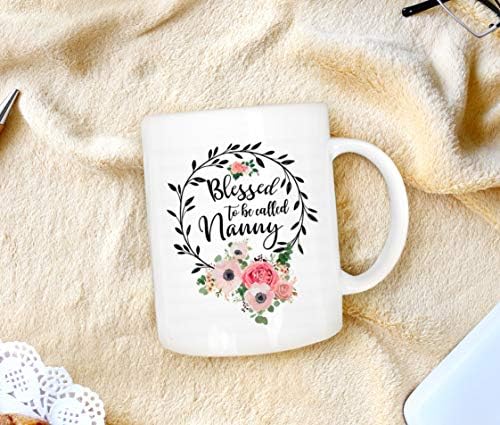 Kadınlar İçin Kutsanmış Dadı Kupa-Çiçek Dadı 2021 Çay Fincanları, Torunundan Büyükanne Hediyesi, Torunu Kahve Fincanı
