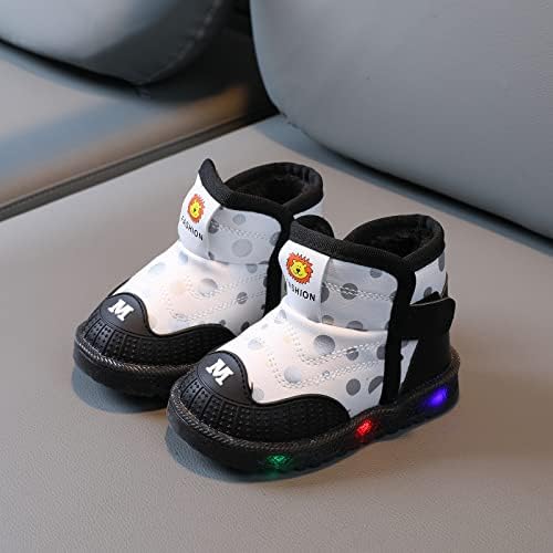Çocuk Light Up ayakkabı Nefes Parlayan Sneaker Yanıp Sönen Yüksek üst Sneakers Bebek Glitter Ayakkabı LED Işıklı Ayakkabı