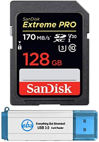 SanDisk 128 GB SDXC Extreme Pro Hafıza Kartı Sony Alpha a7r II ile Çalışır, a7r III, a9 Aynasız Kamera 4 K V30 (SDSDXXY-128G-GN4IN)