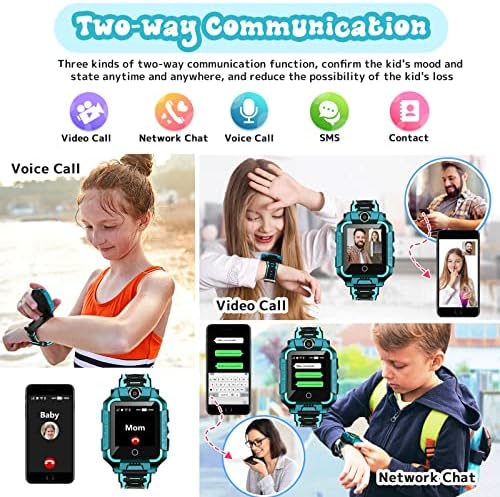 4G Çocuklar için akıllı saat Erkek Kız, LiveGo Kaldırılabilir Su Geçirmez Güvenli Smartwatch Telefon ile 360° Dönebilen GPS Tracker