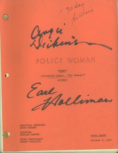 Police Woman Tv Cast-Senaryo Angie Dickinson, Earl Holliman tarafından ortaklaşa imzalanan 1976 dolaylarında imzalandı