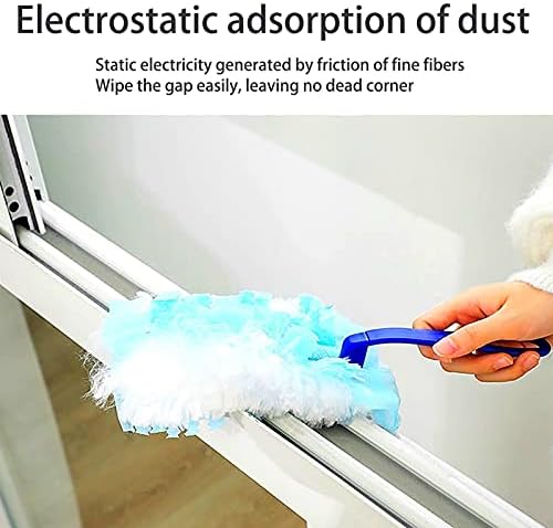 Yaratıcı saç kürk çöktürücü ev ıslak toz temizleyici temizleme artefakt elektrostatik silgi statik Adsorpsiyon(1 Kolu ve 5 Yedek