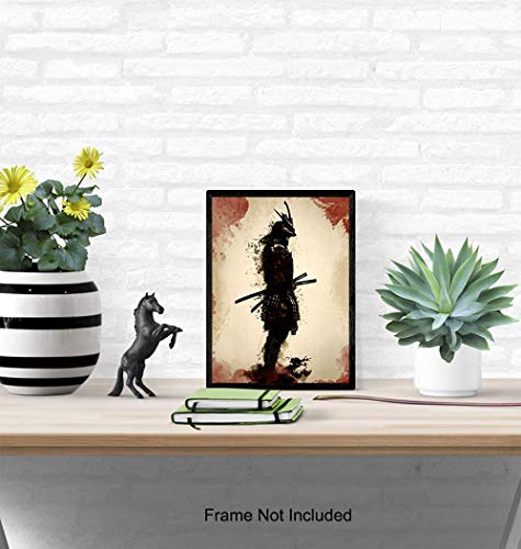 Samuray, Ninja, Dövüş Sanatları Duvar Sanatı, Ev Dekorasyonu - Benzersiz Poster, Baskı - Kendini Savunma Öğrencileri için Benzersiz
