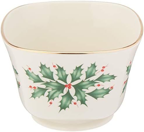 LENOX Holiday Treat Bowl, 0,75 LB, Kırmızı ve Yeşil