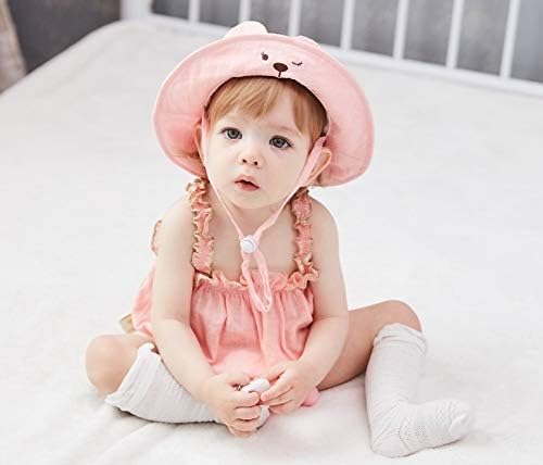 GZMM Bebek Kız Güneş Koruma Şapka Pamuk Nefes Malzeme UPF50+