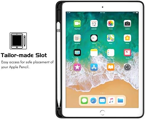 MoKo Klavye Kılıf Fit Yeni iPad Hava (3rd Nesil) 10.5 2019/iPad Pro 10.5 2017 ile kalemlik-Kablosuz Klavye Kapak Kılıf için iPad