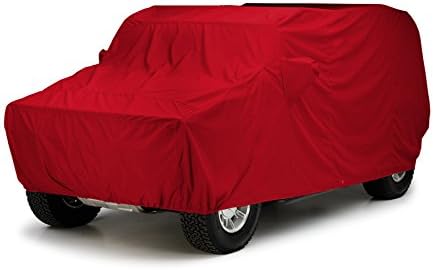 Covercraft Özel Fit Araba Kapak Ford E-100 Econoline-WeatherShield HP Serisi Kumaş, Kırmızı