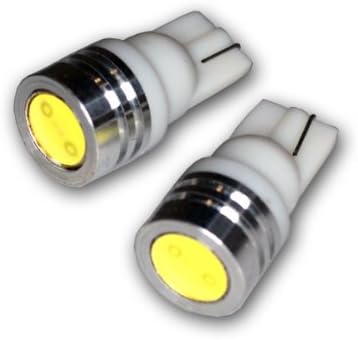 TuningPros LEDDSI-T10-WHP1 Yönlü Sinyal Göstergesi LED ampuller T10 Kama, yüksek Güç LED Beyaz 2-pc Seti
